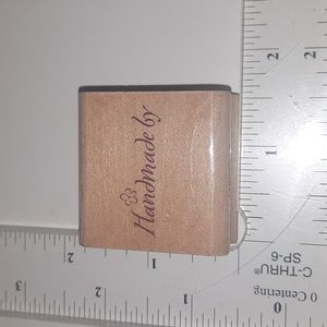 Handmade by  Rubber stamp